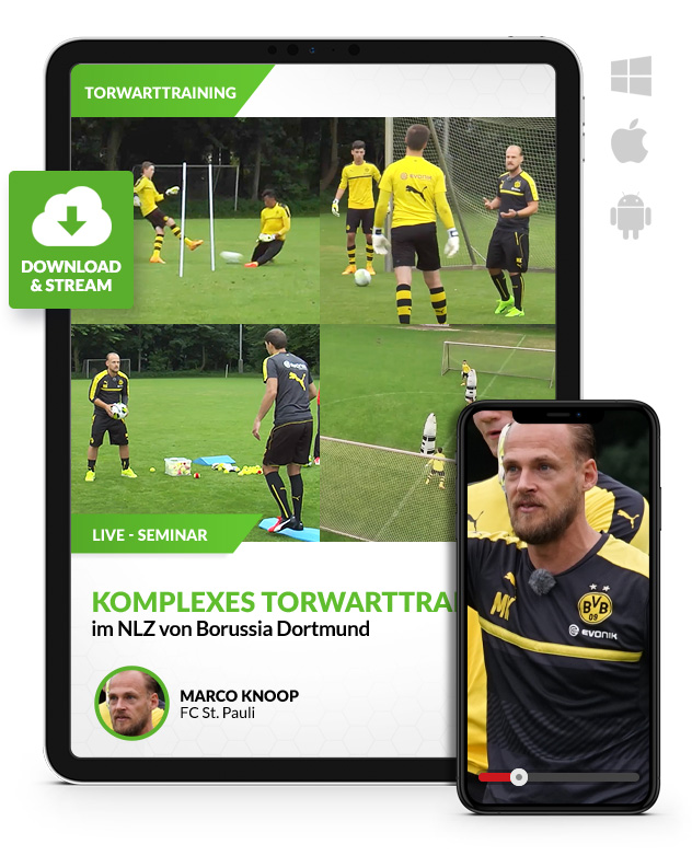 Komplexes Torwarttraining im NLZ von Borussia Dortmund (Download) Komplexes Torwarttraining im NLZ von Borussia Dortmund (Download)